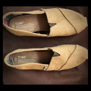 Toms burlap shoes